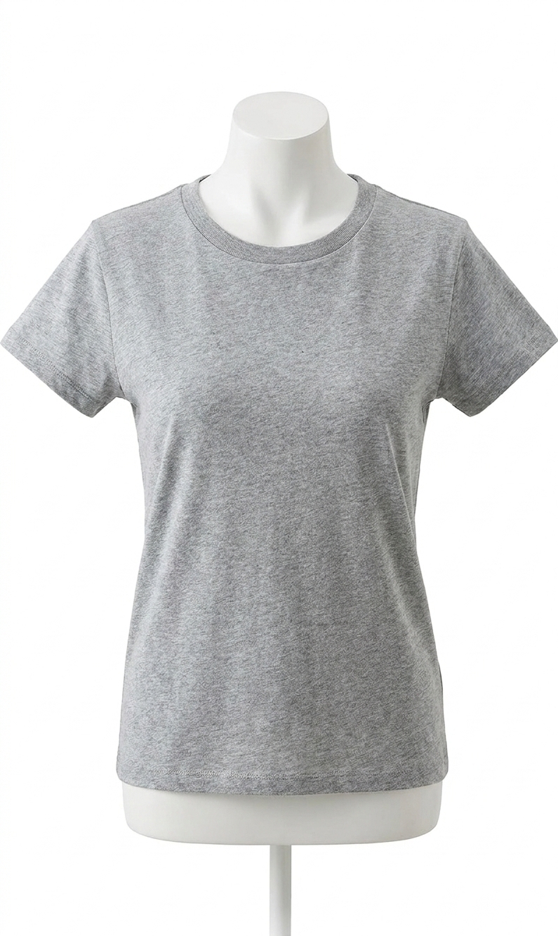 NEW NATION LTD goldie short sleeve boxy crew tee in h grey